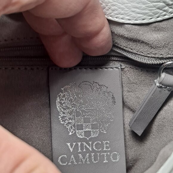 Vince Camuto Lenka colorblock leather crossbody bag in White Swan - Picture 7 of 16